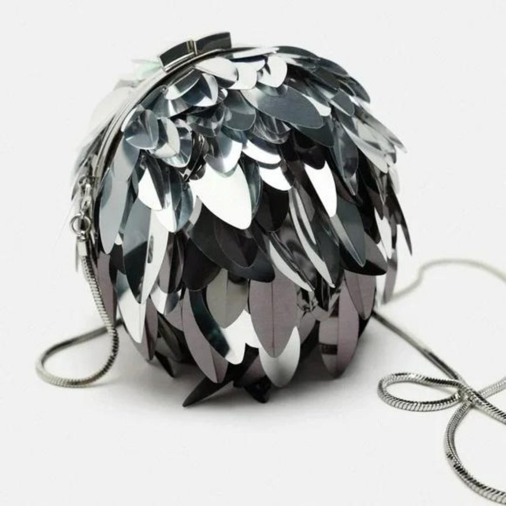 ZARA SEQUIN CROSSBODY BAG